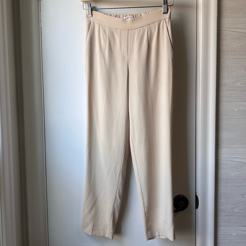 Babaton Atelier Crepe Ankle Pant Cream